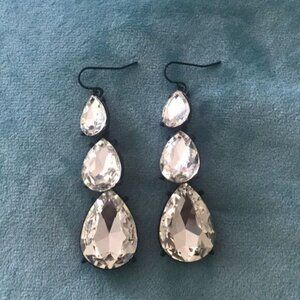 Dangly crystal earrings